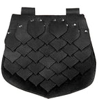 Medieval Style Large Capacity Fish Scale Viking Belt Bag