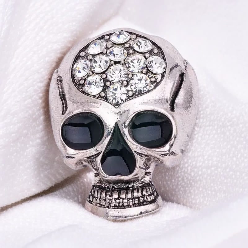 Halloween Rhinestone Exquisite Skull Brooch Accessory