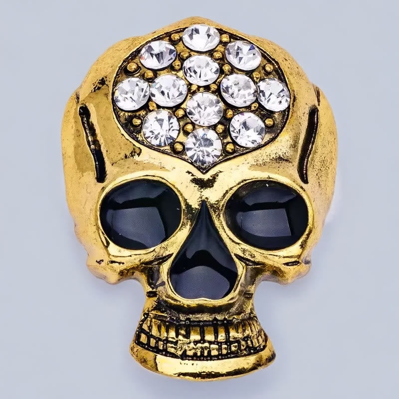 Halloween Rhinestone Exquisite Skull Brooch Accessory