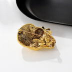 Halloween Funny Diamond Pirate Skull Brooch Accessory