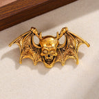 Creative Halloween Bat And Skull Brooch Accessory