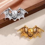 Creative Halloween Bat And Skull Brooch Accessory