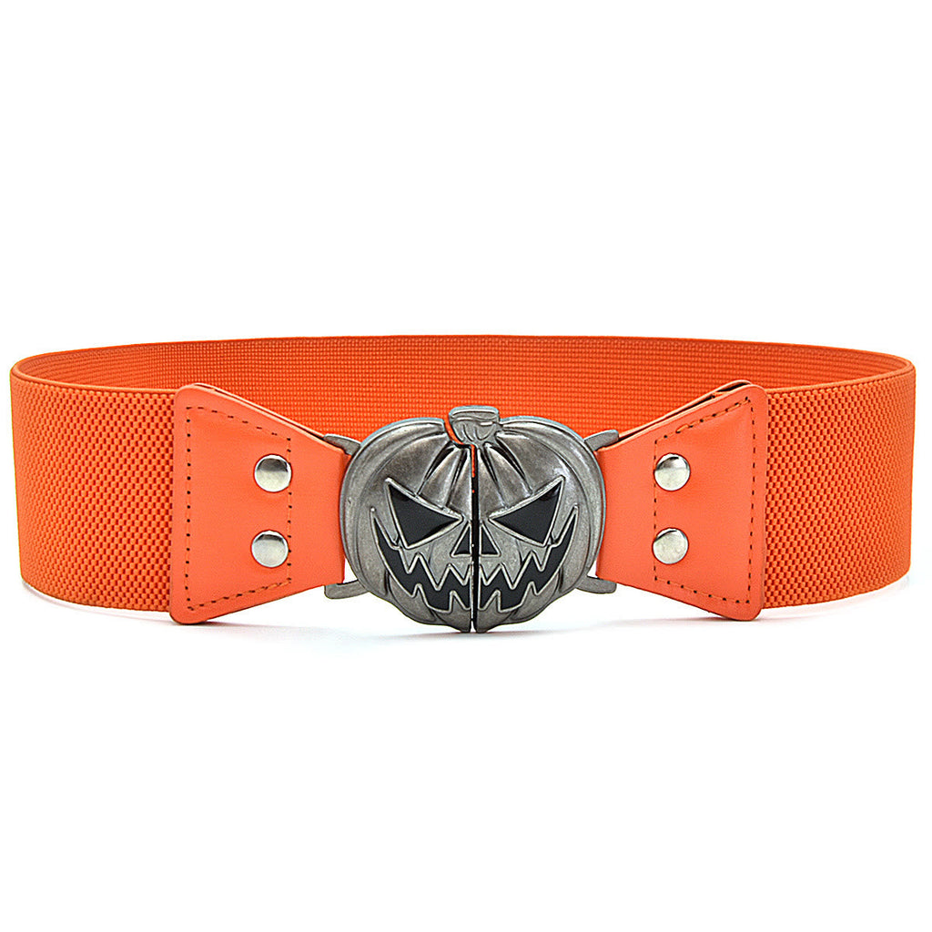 Halloween Pumpkin Head Women's Corset Belt