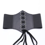 Black Women's Stylish Buckle & Strap Corset Belt