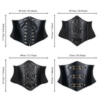 Black Women's Stylish Buckle & Strap Corset Belt