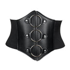 Black Women's Stylish Buckle & Strap Corset Belt