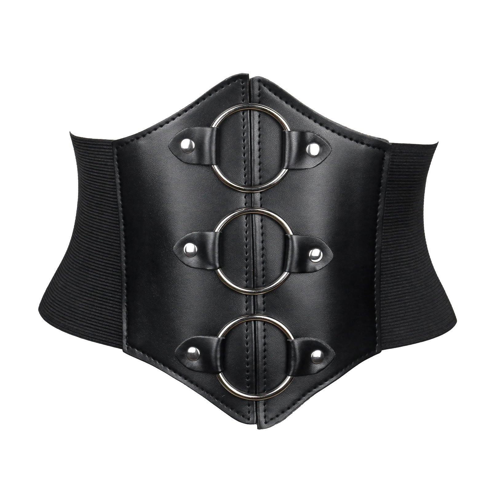 Black Women's Stylish Buckle & Strap Corset Belt
