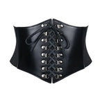 Black Women's Stylish Buckle & Strap Corset Belt