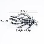 Men's Rock Punk Skeleton Hand Leather Belt