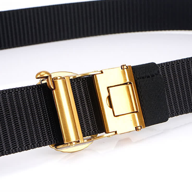 Men's Practical Lion Head Pattern Nylon Belt