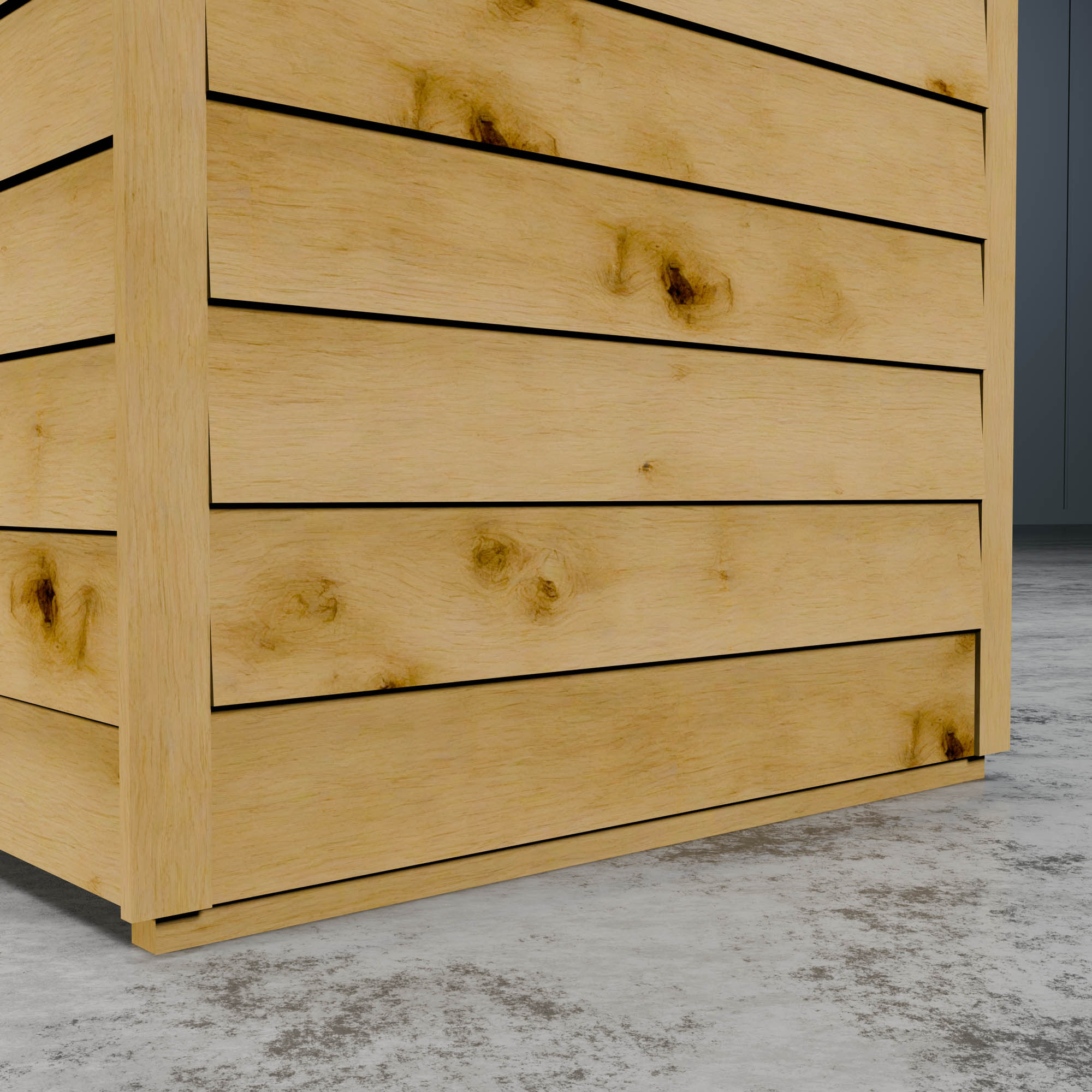 6 x 2'6 Value Overlap Double Door Pent Storage Shed