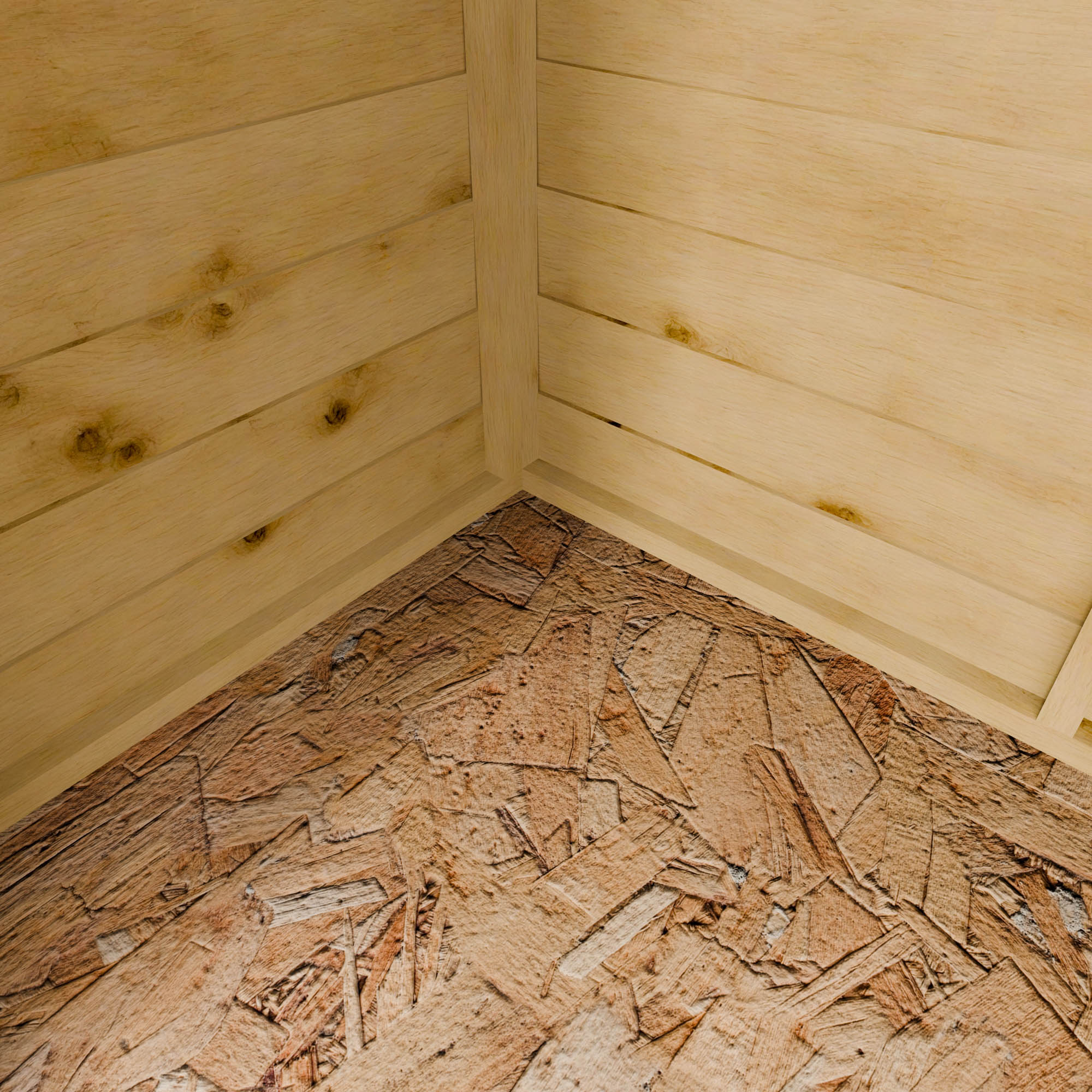 6 x 2'6 Value Overlap Double Door Pent Storage Shed