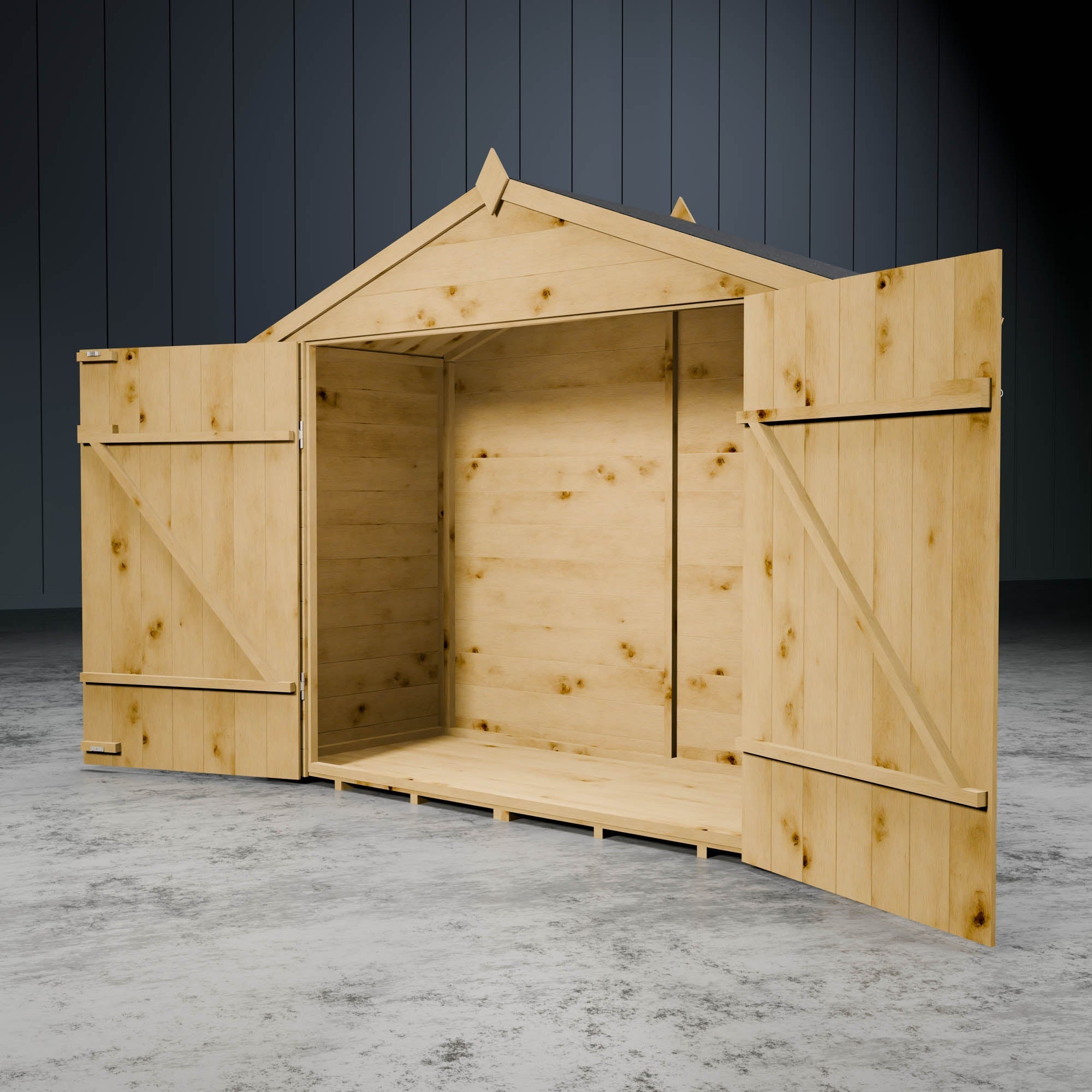 3 x 7 Tongue & Groove Apex Bike Store