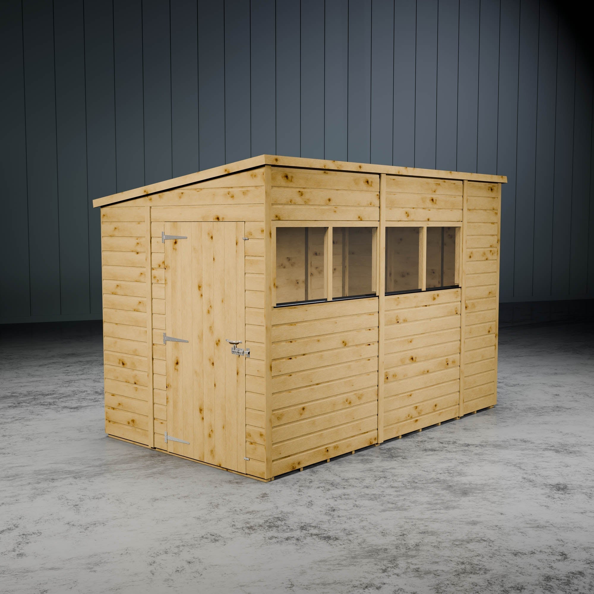 Woodsman Shiplap Pent Wooden Shed